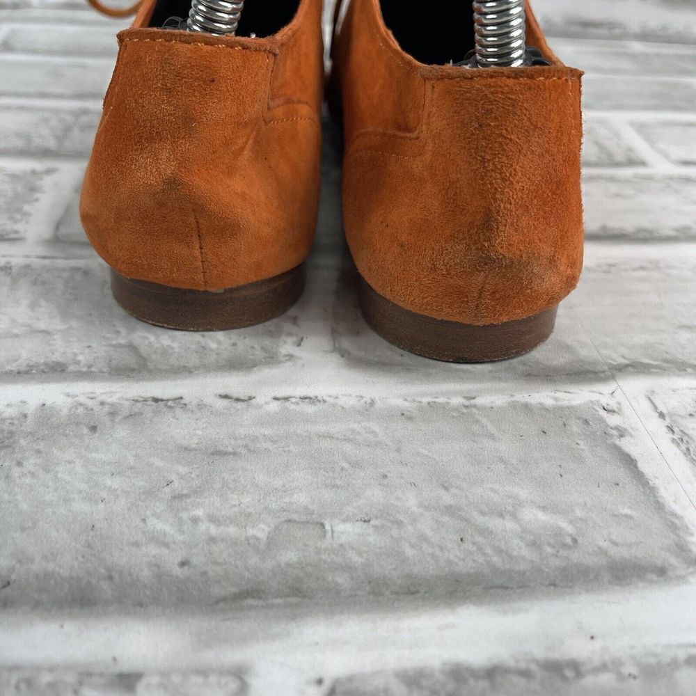 Tosca Blu Women's Size 37/ US 6.5 Orange Suede Flat Lace Up Loafer Oxfords - Picture 5 of 12